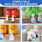 Laundry Detergent Dispenser Cup Holder with Upgraded Nozzle, Drip Tray & Easy Switch, No Mess Liquid Organizer for Laundry Room