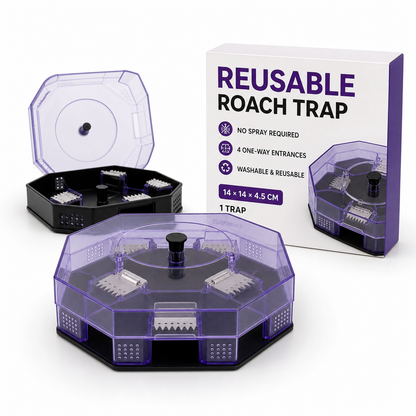 🪳✨ Reusable No-Spray Roach Trap – Chemical-Free, Washable & Easy to Reuse 🏠♻️