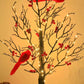🐦Vintage Glowing Tree with Cardinals