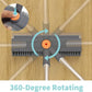 Floor Scrub Brush with Long Handle, cleaning brush,3 in 1 Scrape and Heavy-Duty Stiff Bristle Scrubber Brush for Cleaning Shower Bathroom, Patio, Garage, Kitchen, Wall and Deck,Christmas Gifts