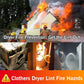 Dryer Vent Cleaner Kit Dryer Lint Vacuum Attachment with Stretch Universal Connector