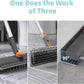 Floor Scrub Brush with Long Handle, cleaning brush,3 in 1 Scrape and Heavy-Duty Stiff Bristle Scrubber Brush for Cleaning Shower Bathroom, Patio, Garage, Kitchen, Wall and Deck,Christmas Gifts