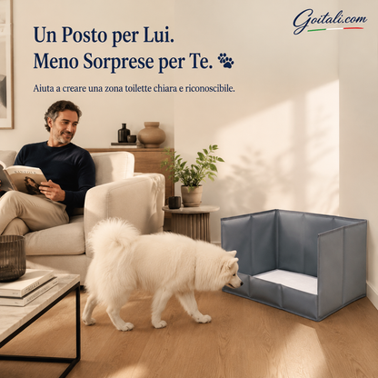 🐾 Dog Toilet with 3 Splash-Proof Walls ✨ Protects Floors and Walls, Foldable and Space-Saving