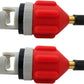 2Pcs Inflatable Boat SUP Pump Adapter, Premium Conventional Air Adapter, Sturdy SUP Air Adapter,Quickly Inflation and Strong Sealing SUP Pump Adapter, for Inflatable Boat, Paddleboard and Kayak.