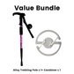 🎯🏔️ Trekking pole 3in1 – length adjustable, shock-absorbing, Alu 6160 💪🦯 Compact & ergonomic – for ascent & descent, joint protection & backpacking.