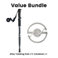 🎯🏔️ Trekking pole 3in1 – length adjustable, shock-absorbing, Alu 6160 💪🦯 Compact & ergonomic – for ascent & descent, joint protection & backpacking.