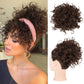 ✨Hot sale✨Short, curly hairpiece – Chignon with elastic drawstring