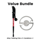 🎯🏔️ Trekking pole 3in1 – length adjustable, shock-absorbing, Alu 6160 💪🦯 Compact & ergonomic – for ascent & descent, joint protection & backpacking.