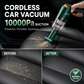 10000Pa Cordless Handheld Vacuum – Washable Filter & Multi-Nozzle Kit