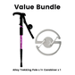 🎯🏔️ Trekking pole 3in1 – length adjustable, shock-absorbing, Alu 6160 💪🦯 Compact & ergonomic – for ascent & descent, joint protection & backpacking.