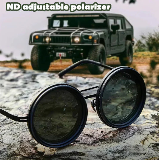 🔥Adjustable Tint Polarized Round Sunglasses (50% OFF)