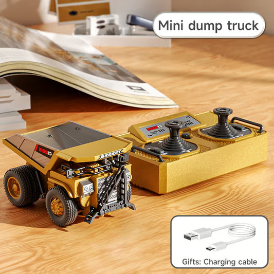 1/64 Mini RC Excavator, Dump Truck & Forklift Toy Set