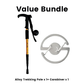 🎯🏔️ Trekking pole 3in1 – length adjustable, shock-absorbing, Alu 6160 💪🦯 Compact & ergonomic – for ascent & descent, joint protection & backpacking.