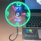 🔥2026 Hot Sale 50% OFF🔥USB Fan with LED Clock Lighting