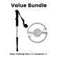 🎯🏔️ Trekking pole 3in1 – length adjustable, shock-absorbing, Alu 6160 💪🦯 Compact & ergonomic – for ascent & descent, joint protection & backpacking.