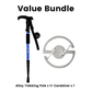 🎯🏔️ Trekking pole 3in1 – length adjustable, shock-absorbing, Alu 6160 💪🦯 Compact & ergonomic – for ascent & descent, joint protection & backpacking.