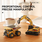 1/64 Mini RC Excavator, Dump Truck & Forklift Toy Set