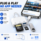 💥Limited-time 50% discount🔌 5-in-1 SD Card Reader for iPhone & USB-C – Fast Photo & Video Transfer Adapter