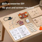 Wooden assembled DIY quadcopter drone model parent-child interactive scientific experiment teaching aids intelligent equipment