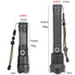 LED rechargeable tactical laser flashlight 90000 high lumens