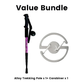 🎯🏔️ Trekking pole 3in1 – length adjustable, shock-absorbing, Alu 6160 💪🦯 Compact & ergonomic – for ascent & descent, joint protection & backpacking.