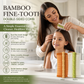 🎋 50% OFF! Bamboo Styling Double-Sided Fine Teeth Comb | Removes Lice & Dandruff | Ergonomic Grip | All Hair Types | For Adults, Kids & Pets 🌿✨