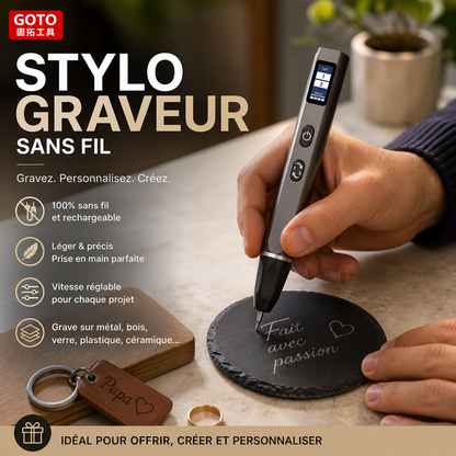 🔥VENTE CHAUDE🔥Stylo graveur sans fil rechargeable