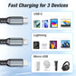 🔥🔥Buy 3 get 2 free 🔥 Transparent Luminous 3-in-1 Super Fast Charging Cable