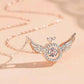 Pink Angel Wings Necklace