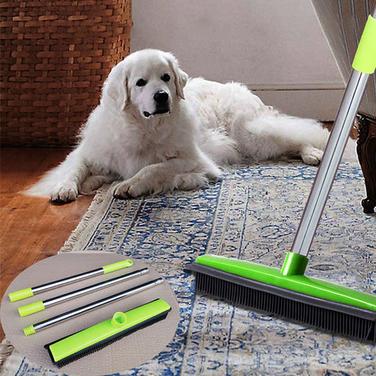 🔥2024 Hot Sale🔥Rubber Bristle Sweeper for Dusting and Pet Hair