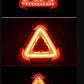 2-in-1 sun-driven emergency triangle warning light at the roadside