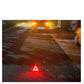 2-in-1 sun-driven emergency triangle warning light at the roadside