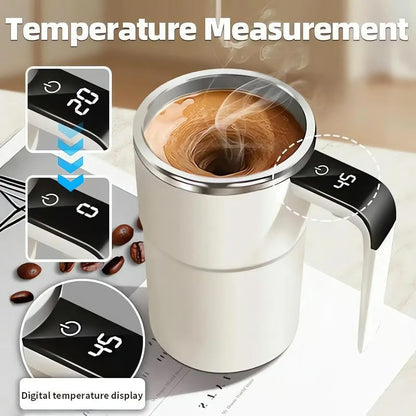 🏆Flash Sale⚡50K+ SOLD! 💥☕Rechargeable Automatic Magnetic Stirring Coffee Mug Set with Digital Display