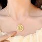 Women's Elegant Necklace with Rotatable Pendant