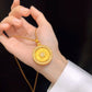 Women's Elegant Necklace with Rotatable Pendant