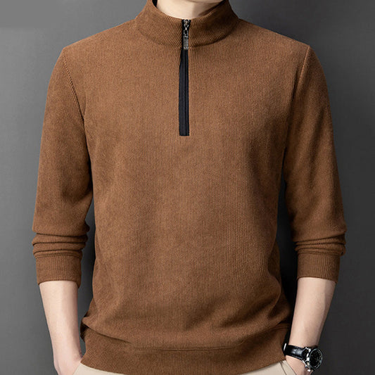 Men's Quarter Zip Pullover with Plush Lining