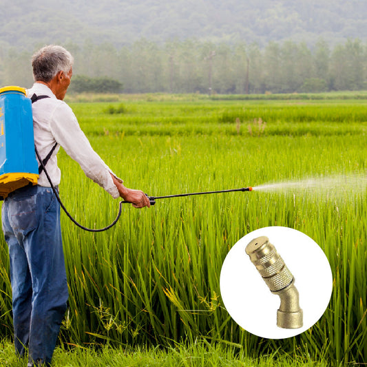 Adjustable Brass Sprayer Nozzle - 45° Tilted