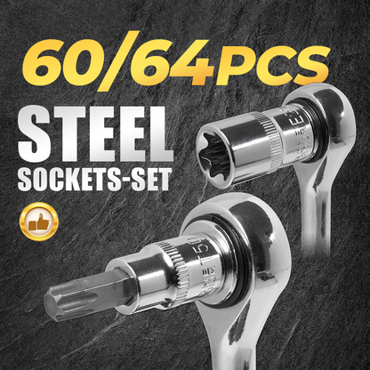 🏆🔩 Ultimate socket set for mechanics – CR-V Steel Sockets Set🔧50% discount