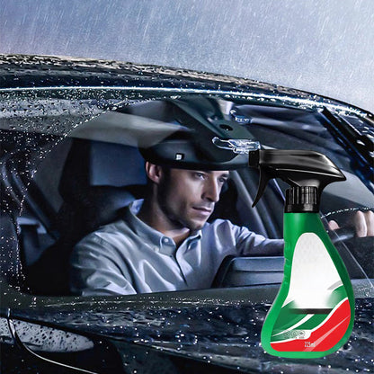 Mild formula multi-purpose windshield degreaser spray