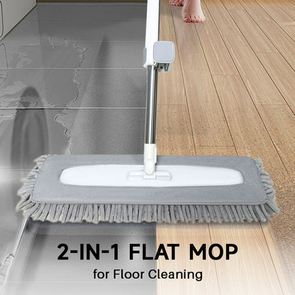 2-in-1 flat head mop, specially designed for floor cleaning.