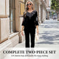 🔥Women's Velvet Rhinestone Top & Pants Set