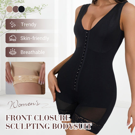 🔥 50% OFF ! 👑 Sculpting Bodysuit with Front Closure – Perfect Fit for Women 👚