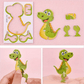 🦖Free Shipping & 50% OFF🧩 EDUCATIONAL 3D PUZZLE - 50-Piece Cartoon Dinosaur Set with Vibrant Colors, Develops Creativity & Spatial Thinking for Ages 4+ 🎨✨