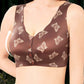 Seamless Printed Push-Up Bra for Women