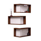 Rustic Wood Corner Wall Shelf