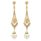 1920s Vintage Faux Pearl Drop Earrings