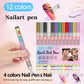 🎁Christmas gift🎄Professional nail art pen set with 12 colors