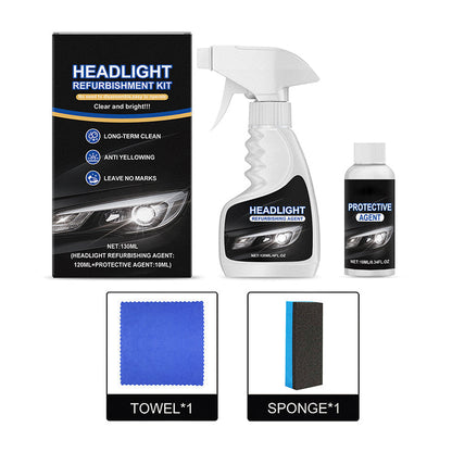 🏆 Last Day Special Price £10.99 ! 🔥Buy 2 Get 1 Free🚘 Automotive Headlamp Restoration Fluid, blurring enhanced crystalline coating refurbisher