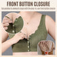 Women's Comfortable Lace Bra with Front Button Closure & Removable Bra Pads
