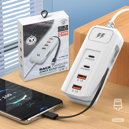 🎄Christmas Sale 50% OFF🔥Multi-Function Quick&Safety Charging Socket - 2PD + 2USB